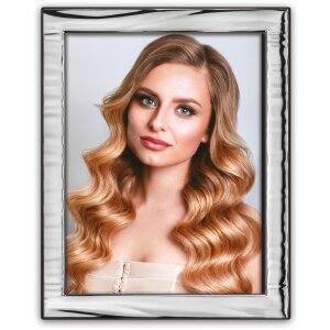 Marco de fotos Grosseto 10x15 cm plateado brillante con...