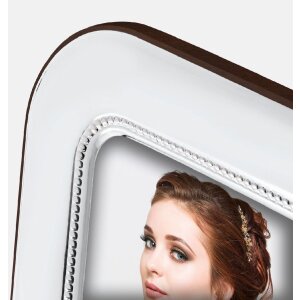 Marco de fotos ZEP Monreale plata 10x15 cm alta brillantez metal