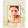 Marco de fotos de vidrio ZEP Taormina dorado 13x18 cm retrato fabricado en Italia