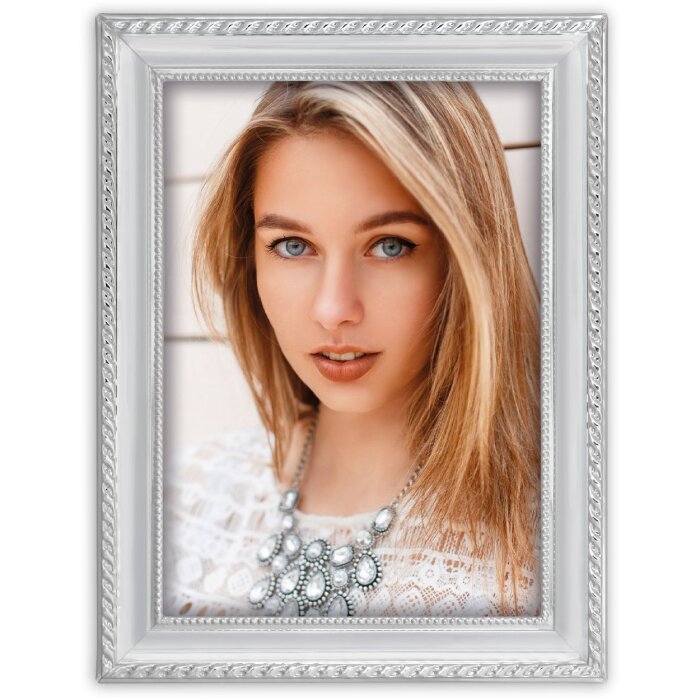 Marco de fotos de metal ZEP 136S02 plateado brillante 10x15 13x18 15x20 20x25 cm