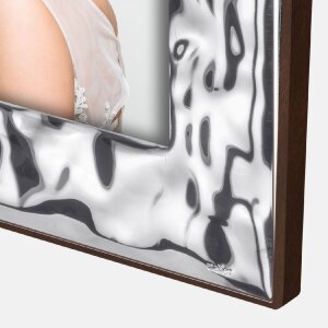 Marco de fotos metálico ZEP Prato Plata efecto...