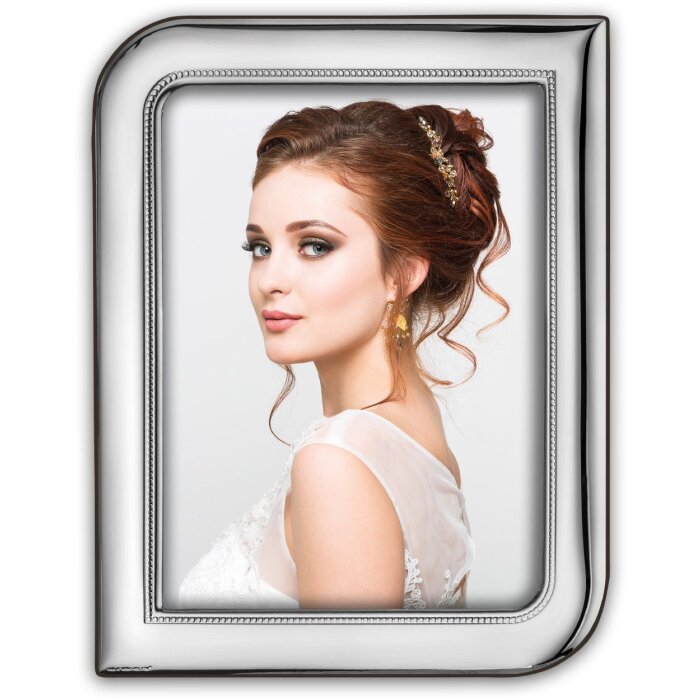 Marco de fotos ZEP Monreale Plata con soporte 10x15 13x18 15x20 cm