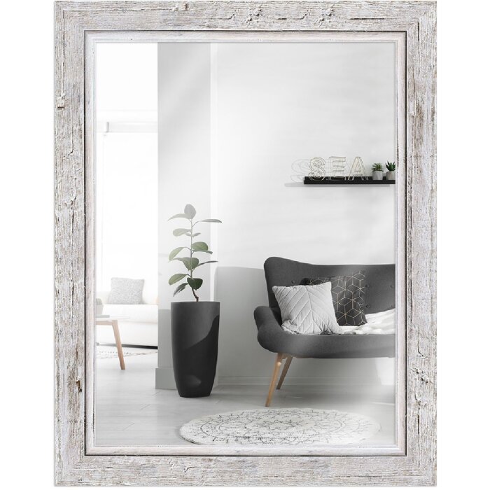 Espejo de pared MendeFrames H660 Shabby-Chic 45x60 cm blanco