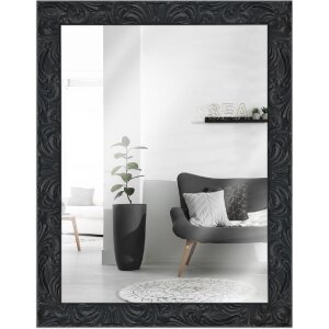 Espejo de pared MendeFrames H650 Barroco 40x60 cm negro
