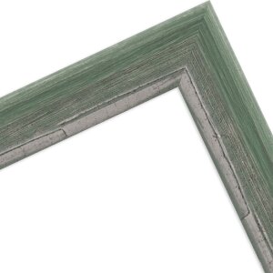 Marco de fotos MendeFrames H640 Shabby-Chic verde 45x60 cm con cristal transparente