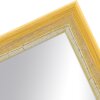 Espejo de pared MendeFrames H640 estilo Shabby-Chic amarillo 30x90 cm