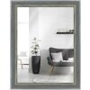Espejo de pared MendeFrames H640 Shabby-Chic gris 60x90 cm