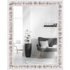Espejo de pared MendeFrames H630 Shabby-Chic 60x90 cm Blanco