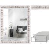 Espejo de pared MendeFrames H630 Shabby-Chic blanco blanqueado 20x20 hasta 70x100 cm
