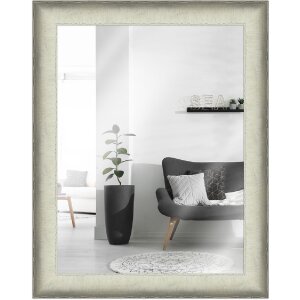 Espejo de pared MendeFrames H620 Antiguo de madera maciza en marrón, negro, nogal y marfil, 20x20 hasta 70x100 cm