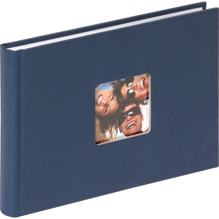 Walther Álbum de diseño pequeño FUN azul 22x16 cm 40 páginas blancas
