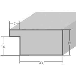 Espejo de pared MendeFrames H610 estilo vintage blanco 60x90 cm