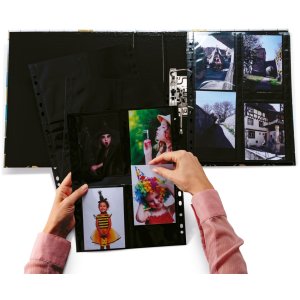 Fundas Fotophan-Sight 9x13cm alto negro 10 fundas