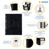 Fundas visibles Fotophan 9x13cm apaisadas negro 10 fundas