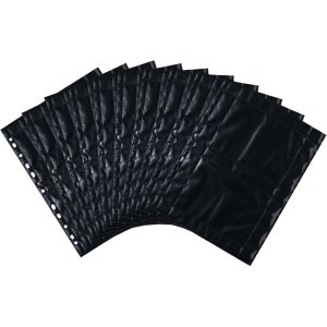Fundas visibles Fotophan 10x15cm apaisadas negro 10 fundas