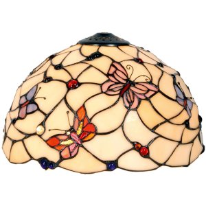 LumiLamp 5LL-770 Pantalla Tiffany Ø 30x20 cm Beige...