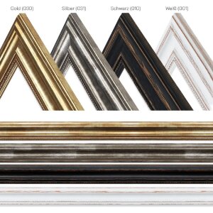 Marco de fotos MendeFrames H550 Antik oro 20x40 cm con cristal de museo