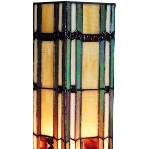 Lámpara de pie Tiffany de colores Cristal 12,5x35 cm