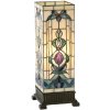 Lámpara de mesa Tiffany de colores Vidrio 18x45 cm