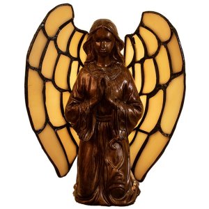 LumiLamp 5LL-9246 Lámpara de mesa Tiffany Angel...