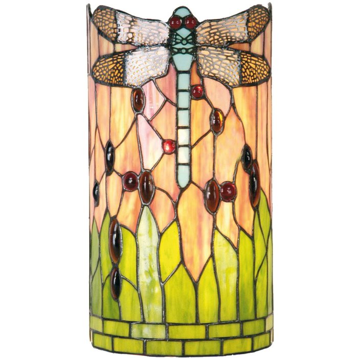 Aplique Tiffany Libélula 19x11,5x35 cm