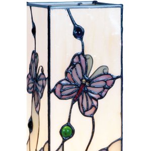 Lámpara de mesa de cristal pequeña con...