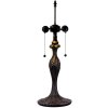 LumiLamp 5LL-9319 Pie de Lámpara Sobremesa Tiffany Ø 17x55 cm Metal Marrón