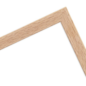 Marco de fotos de madera H430 Clásico roble 28x35 cm vidrio artístico