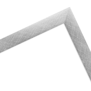 MendeFrames Marco de Fotos de Madera H430 Klassik plata 7x10 cm Vidrio sintético