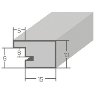 Espejo de pared H430 Clásico Cerezo 42x59,4 cm