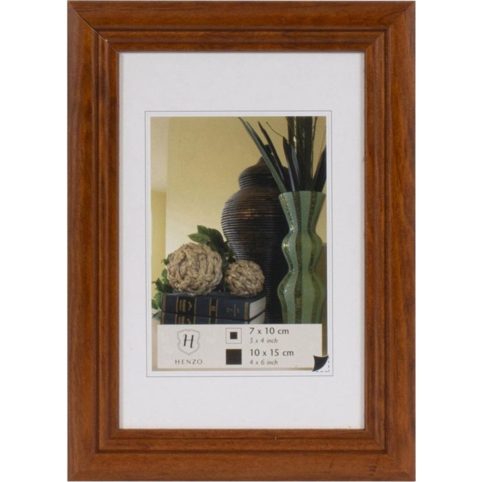 Henzo Marco de madera Artos 10x15 cm marrón oscuro