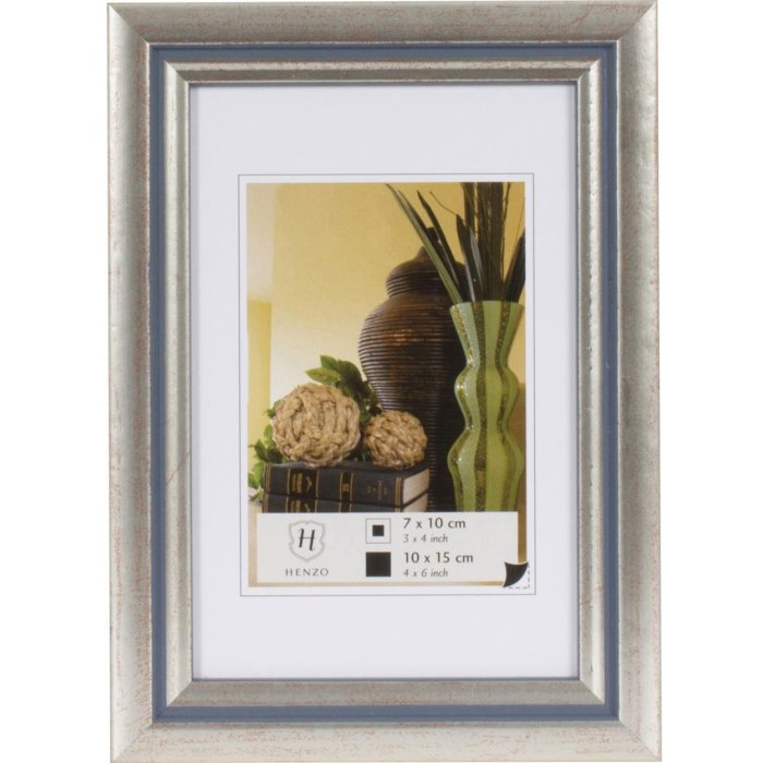 Marco de madera Henzo Artos 10x15 cm plata