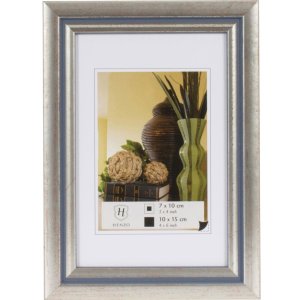 Marco de madera Henzo Artos 10x15 cm plata