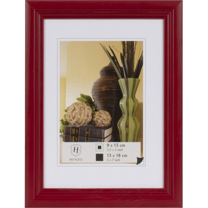 Henzo Marco de madera Artos 13x18 cm rojo