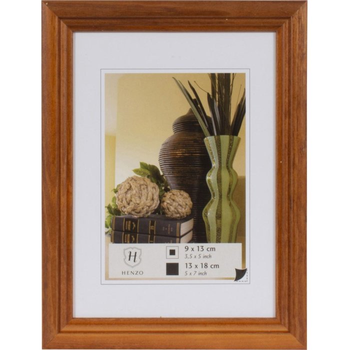 Henzo Marco de madera Artos marrón oscuro 13x18 cm