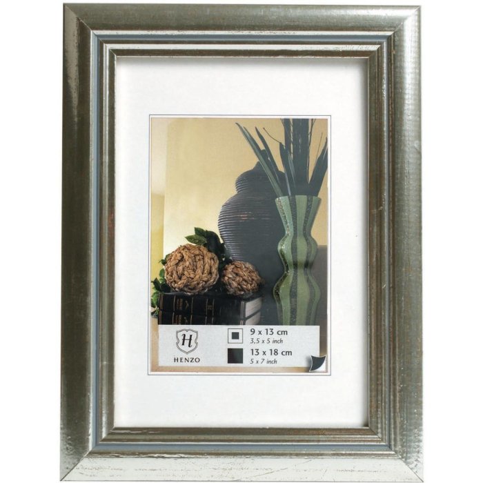 Henzo Marco de madera Artos 15x20 cm plata