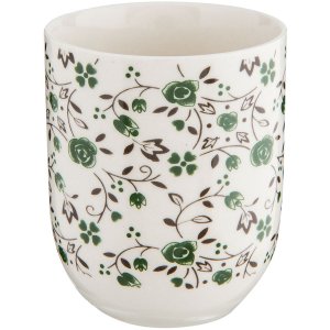 Taza 6CEMU0001 de Clayre & Eef blanco-verde