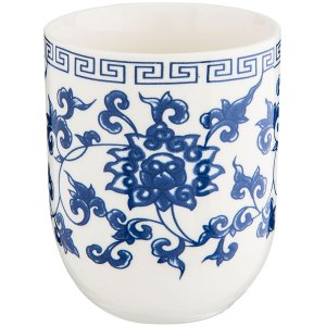 Taza de cerámica azul 8 cm