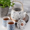 Taza de cerámica azul by Clayre & Eef