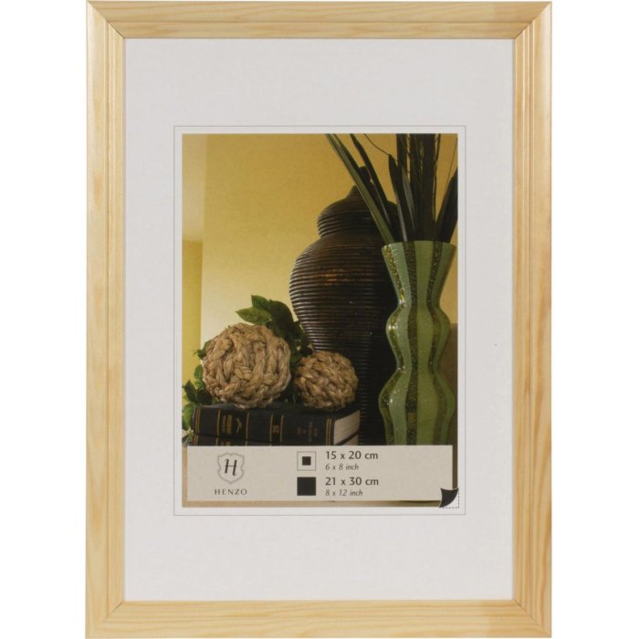Marco de madera Henzo 21x30 cm natural Marco para documentos DIN A4