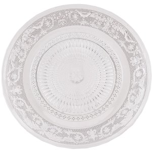 Clayre & Eef 6GL0223 Plato de cristal 23 cm