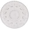 Clayre & Eef 6GL0226 Plato llano Ø 22 cm Plato llano redondo de cristal