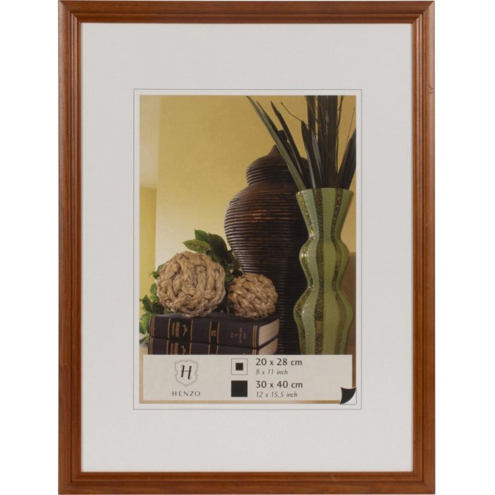 Henzo Marco de madera Artos 30x40 cm marrón oscuro