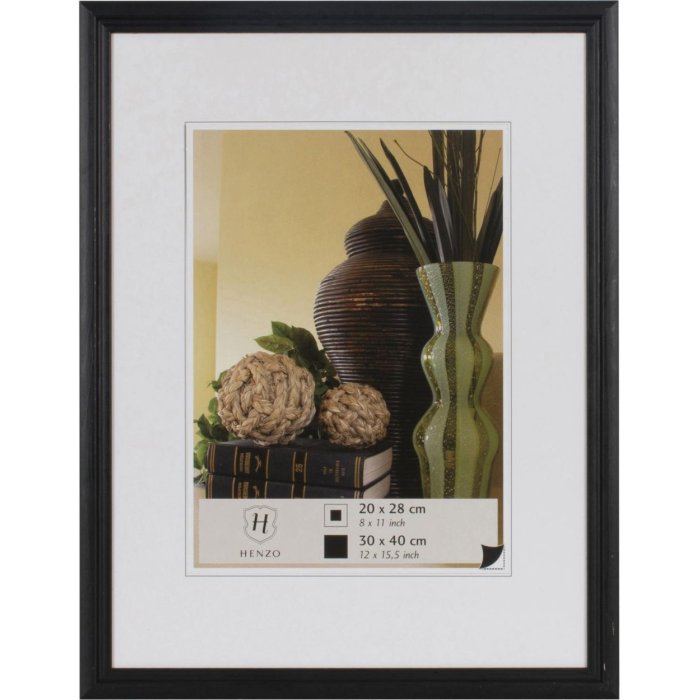 Henzo Marco de madera Artos 30x40 cm negro