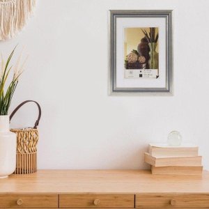Henzo Marco de madera Artos 30x40 cm plata