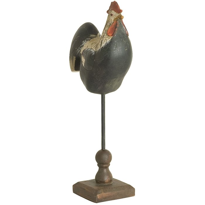 Clayre & Eef Decoración Figura Gallo 34 cm