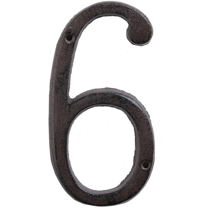Número (6) Número de la casa con 15 dígitos