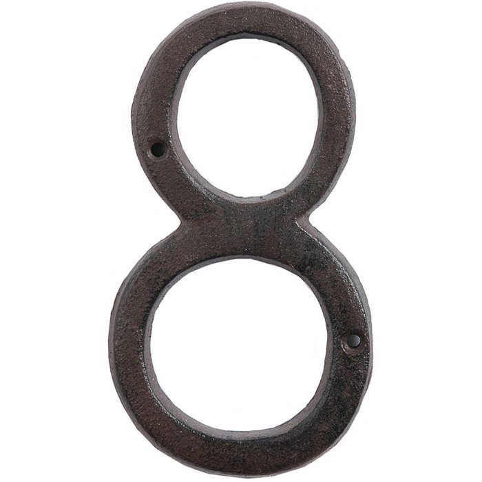 Número (8) Número de casa de 15 cm