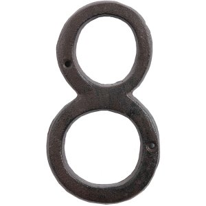Número (8) Número de casa de 15 cm