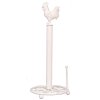 Clayre & Eef 6Y0518W Portarrollos de Cocina Grifo Ø 18x43 cm Metal Blanco